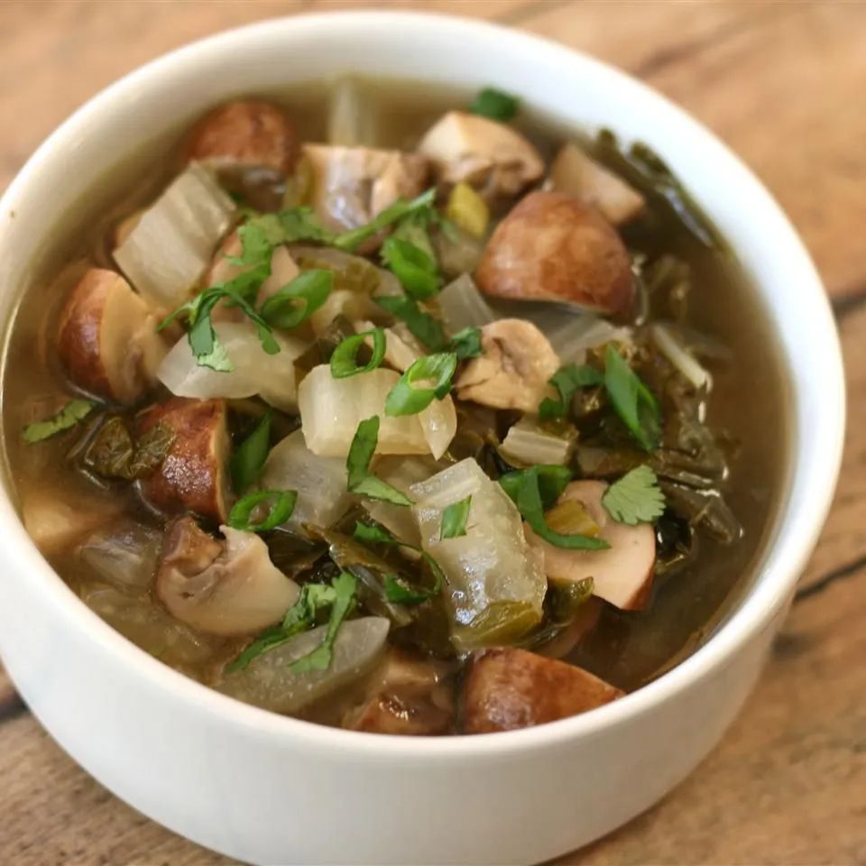 Mushroom Bok Choy Soup