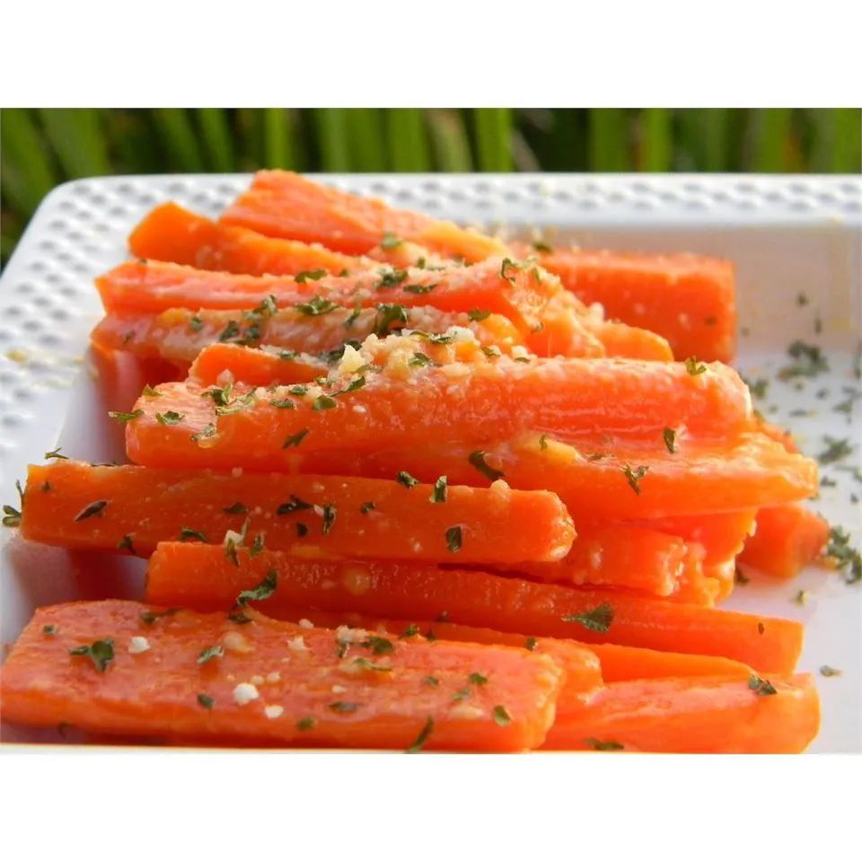 Parmesan Crusted Baby Carrots