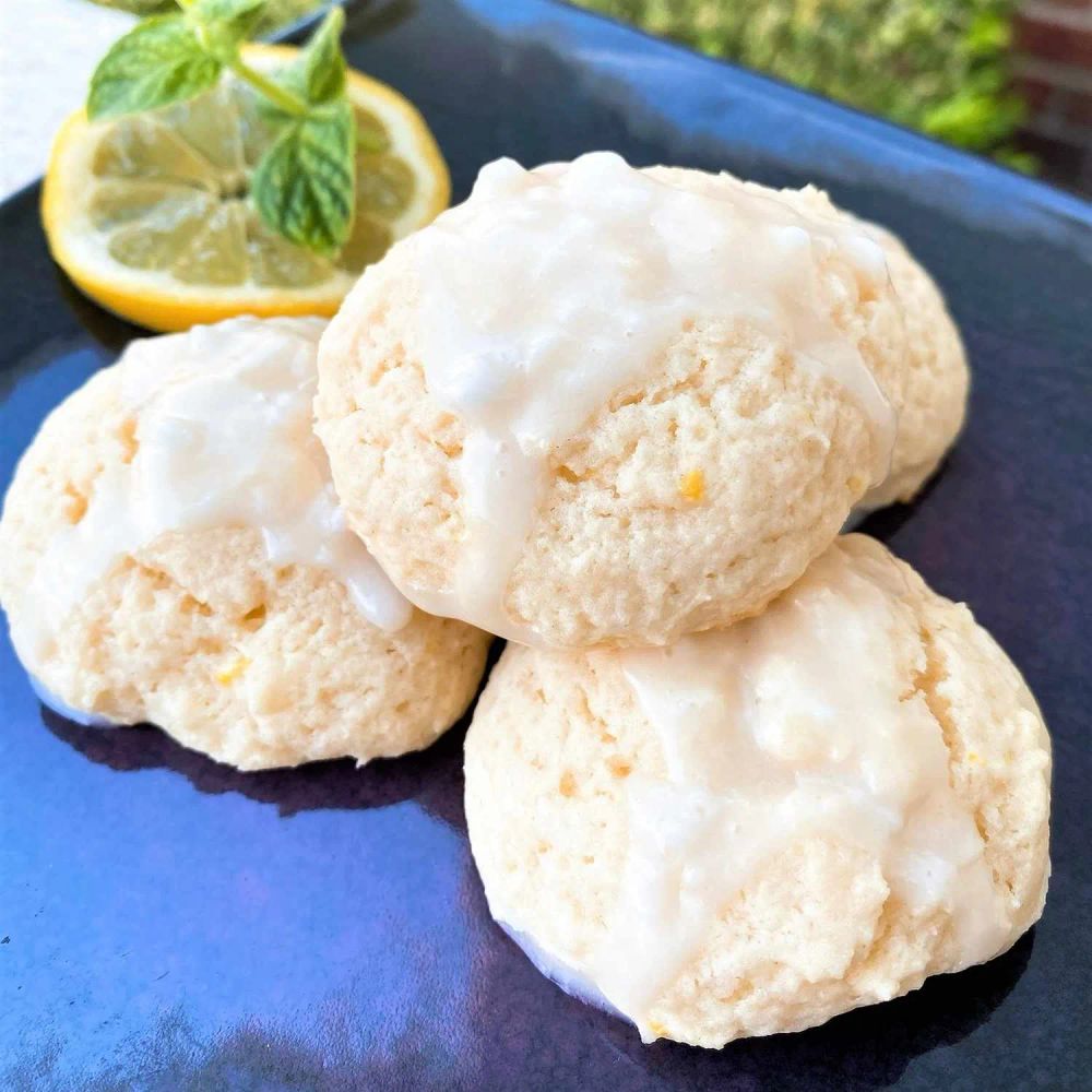 Lemon Ricotta Cookies with Lemon Glaze