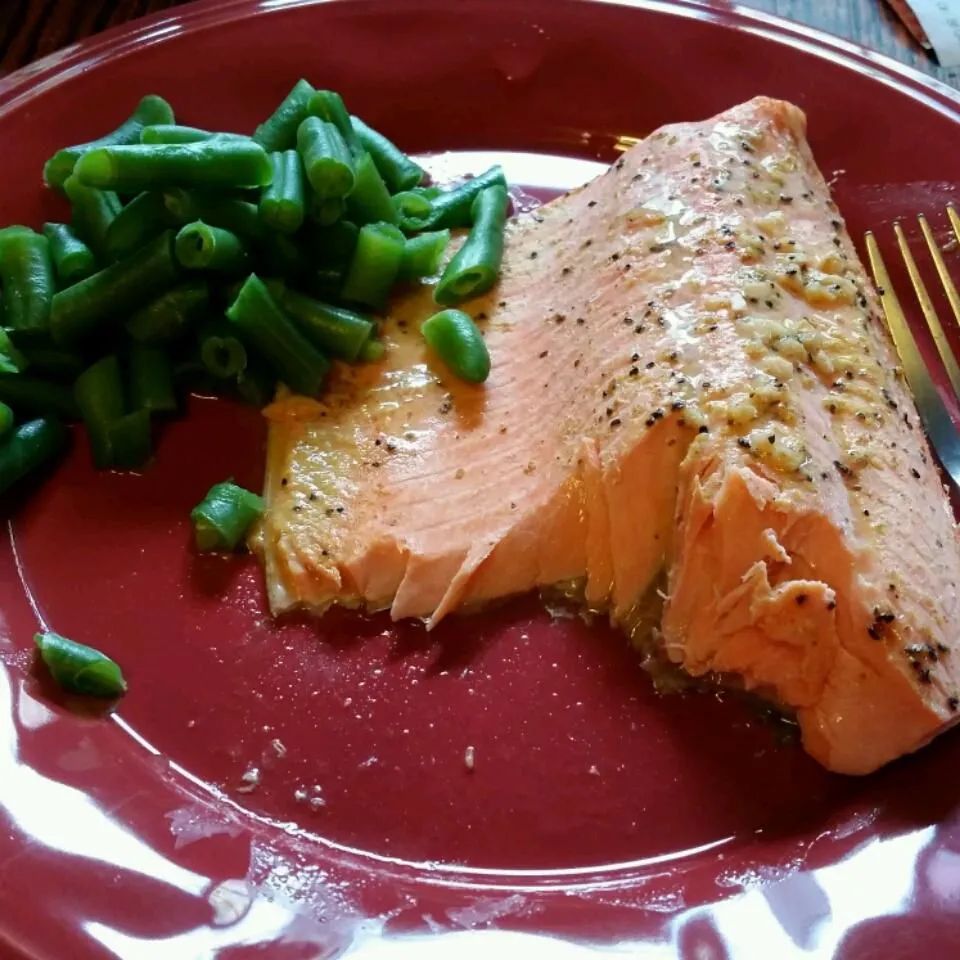 Steelhead Trout Bake with Dijon Mustard