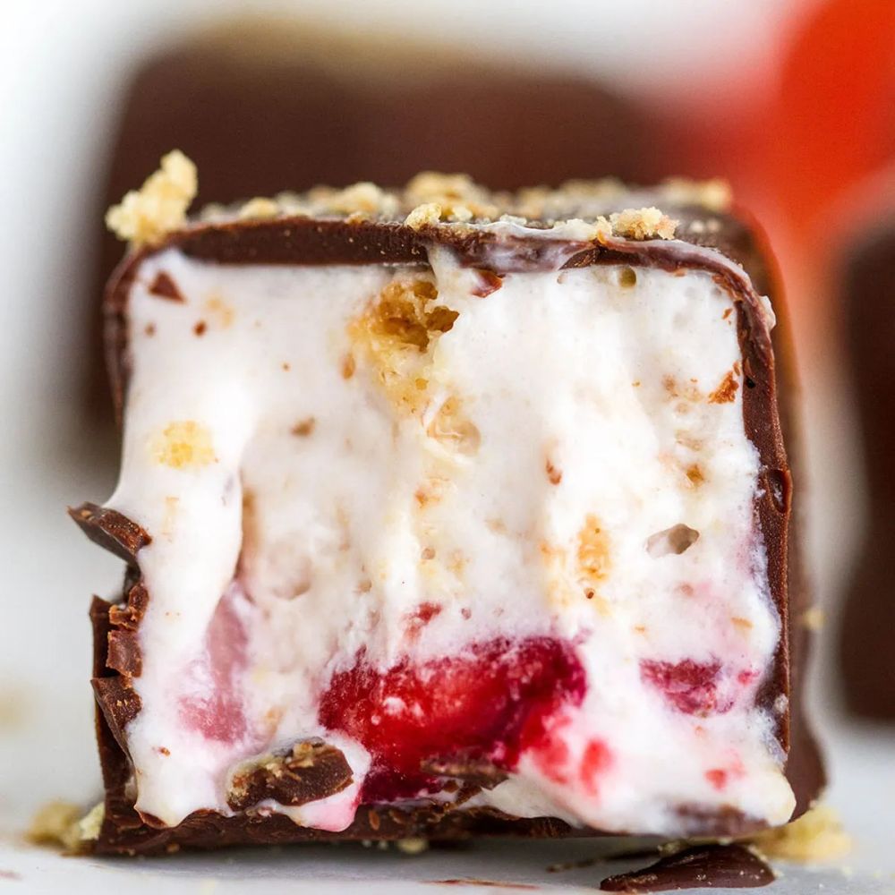 Strawberry Cheesecake Ice Cream Bites