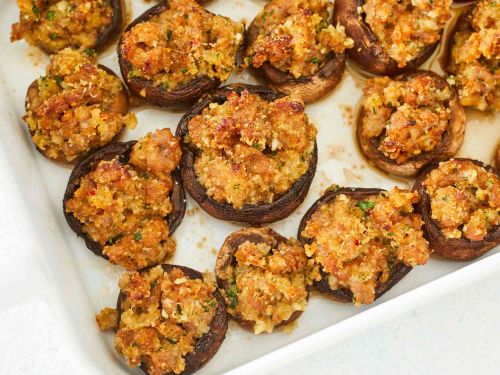 Easy Sausage-Stuffed Mushrooms