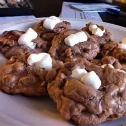 Chocolate Rocky Road Cookies