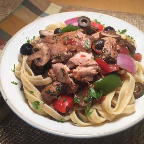 Elise's Slow Cooker Chicken Cacciatore