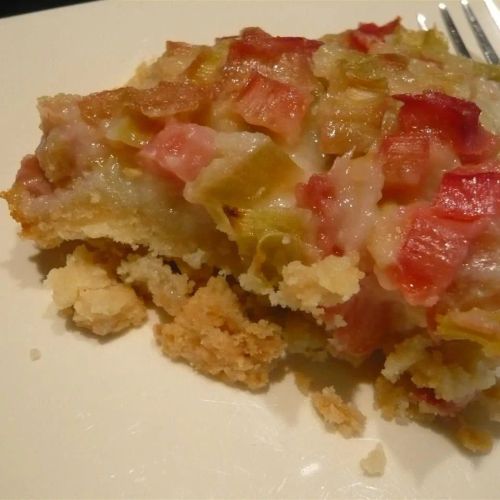 Fresh Rhubarb Torte