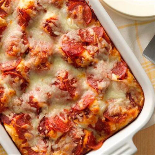 Impossibly Easy Pizza Bake