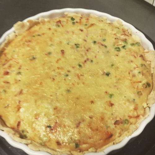 Swiss and Crab Quiche