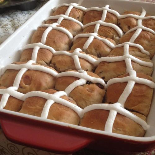 Easter Buttermilk Hot Cross Buns