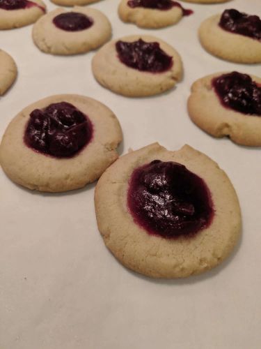 Swedish Hallongrottor Cookies (Raspberry Caves)