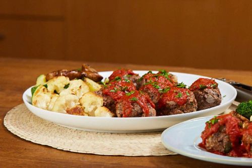 Mini Meatloaves and Roasted Veggies