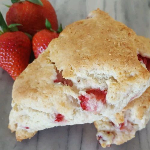 Fresh Strawberry Scones