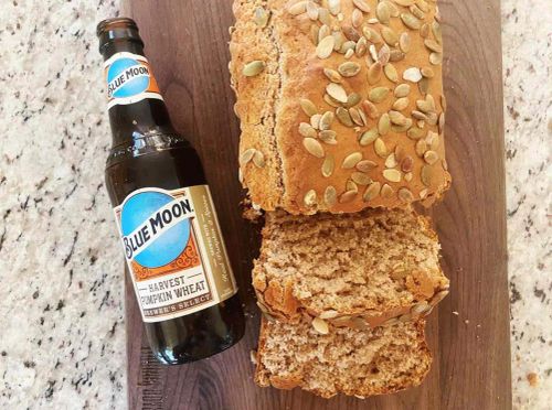 Easy Pumpkin Beer Bread with Pepitas