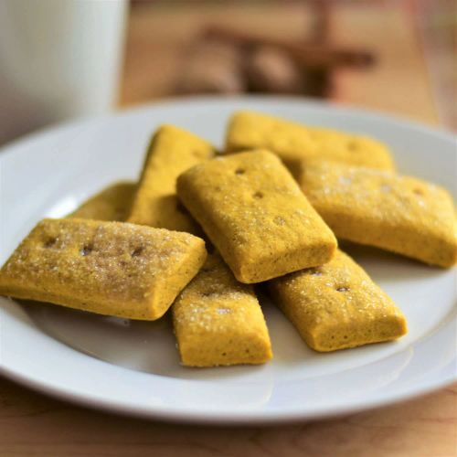 Pumpkin Shortbread Cookies