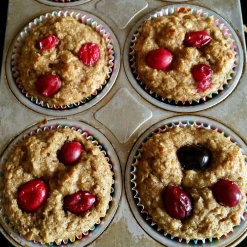 Lighter Banana Crumb Muffins