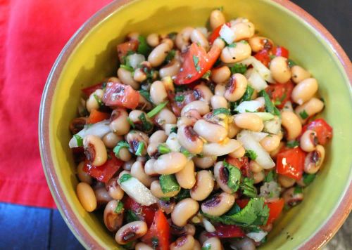 Vegan Black Eyed Pea Salad with Cilantro