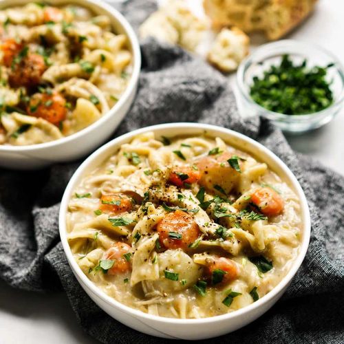 Instant Pot Creamy Chicken Noodle Soup