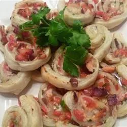 Bacon and Smoked Salmon Pinwheels