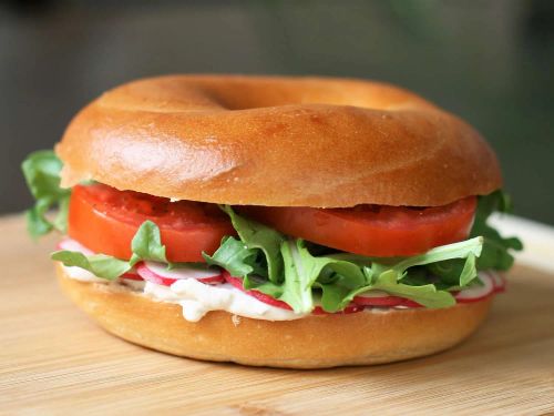 Spring Veggie Bagel Sandwich