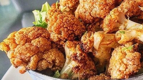 Super Easy Roasted Spicy Cauliflower