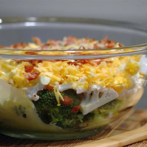 Broccoli Cauliflower Salad