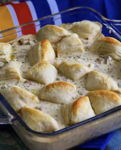 Sausage Gravy Casserole