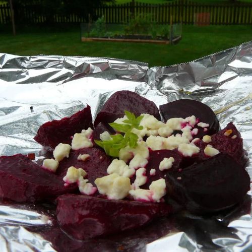 Grilled Beets with Feta