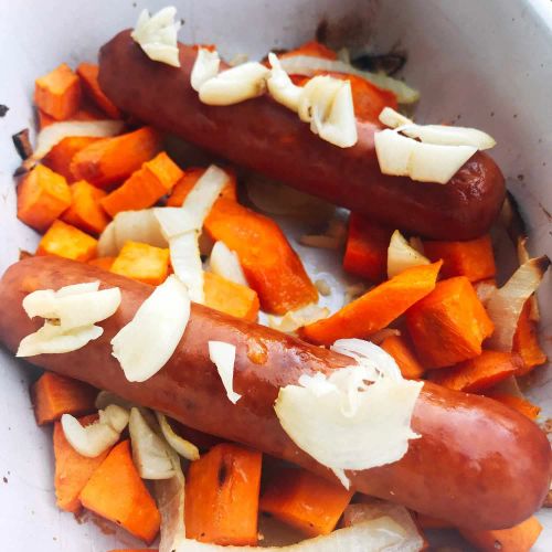 One-Pan Sausage and Veggie Bake