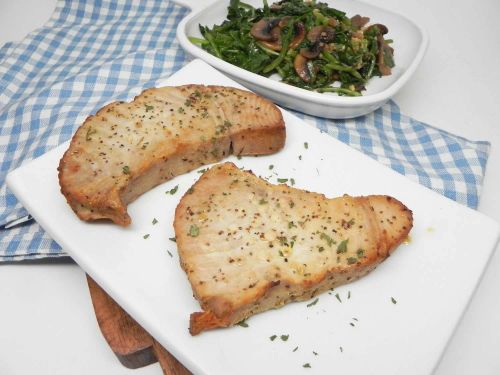 Air Fryer Yellowfin Tuna Steaks