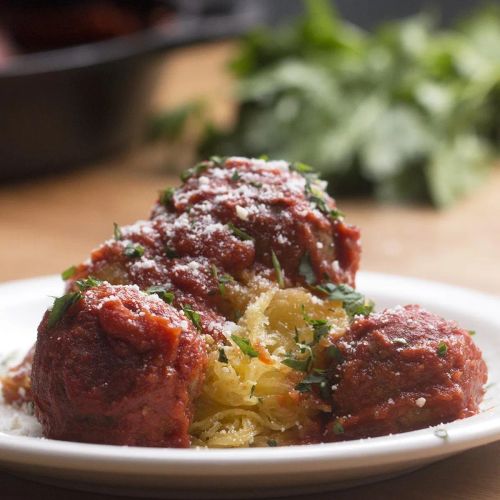 Spaghetti Squash And Eggplant Meatballs