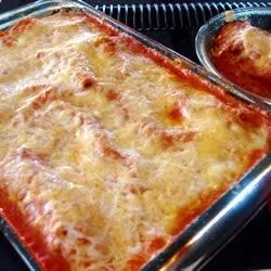 Three Meat Cannelloni Bake