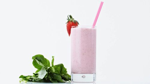 Strawberry Basil Milkshake