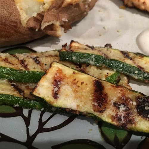 Grilled Parmesan Zucchini