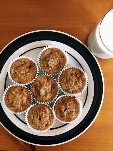 Fresh Pear-Almond Muffins