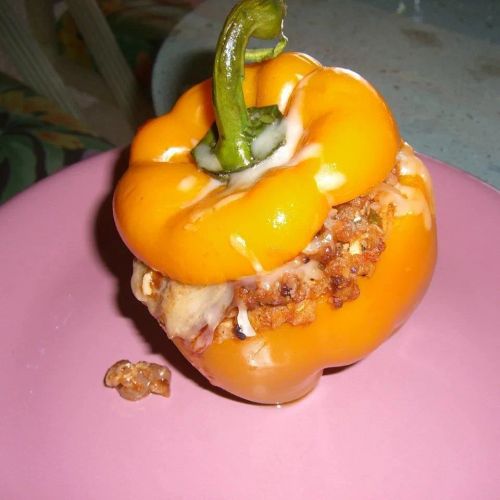 Beef and Mushroom Stuffed Peppers