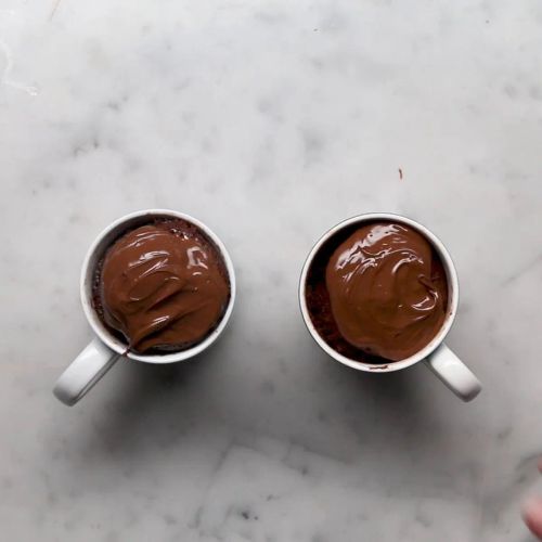 Chocolate Hazelnut Mug Cakes