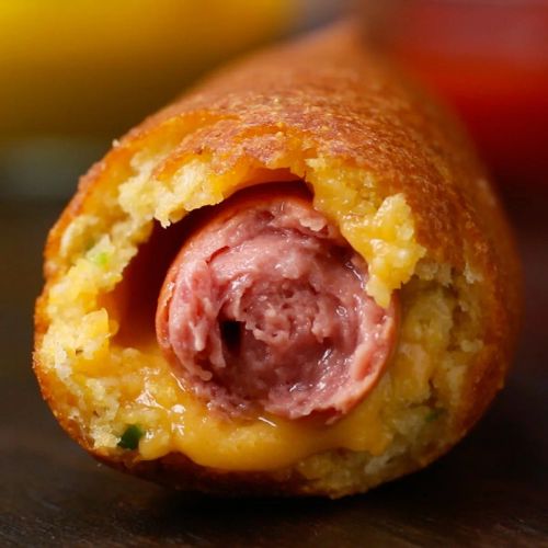 Cheesy Jalapeño Corn Dogs