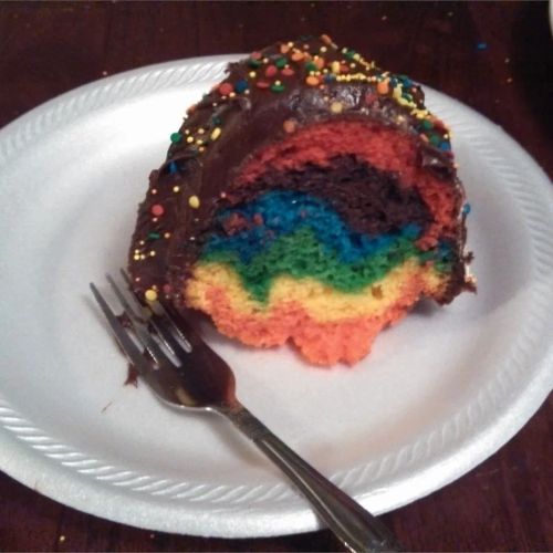 Rainbow Bundt® Cake