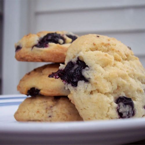 Blueberry Drop Cookies