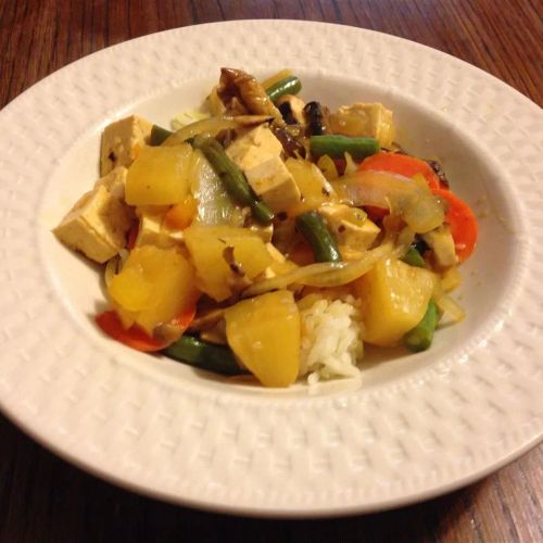 Sweet and Sour Tofu Veggies