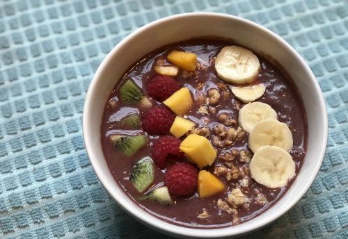 Acai Rainbow Smoothie Bowl for 2