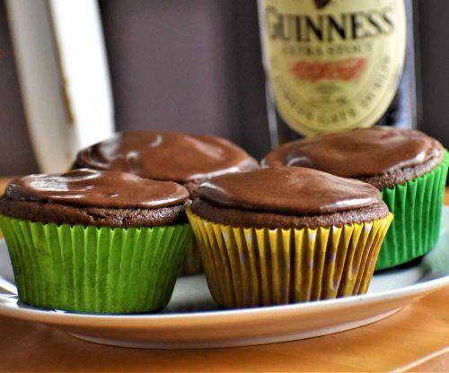 Guinness Cupcakes with Guinness Frosting