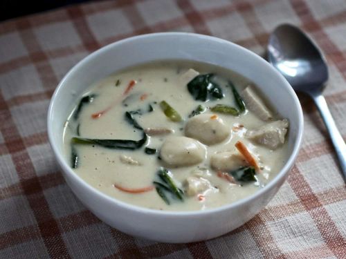 Cream of Chicken and Gnocchi Soup