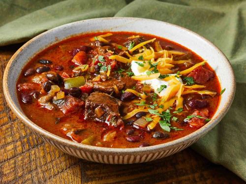 Slow-Cooked Stew Meat Chili