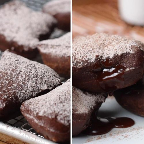 Mocha Salted Caramel Beignets