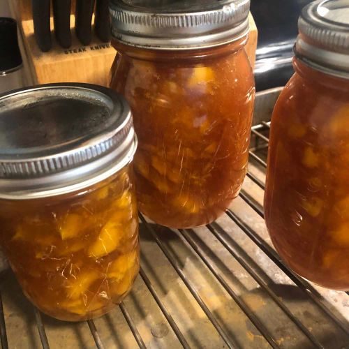 Peach Jam with Amaretto Liqueur