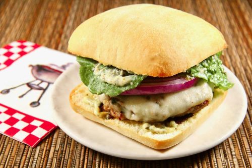 Grilled Italian Turkey Burgers