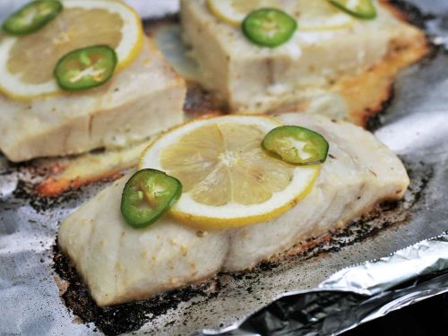 Grilled Red Snapper with Lemon and Jalapeno