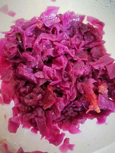 Braised Red Cabbage with Apples