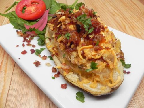 Stuffed Air Fryer Potatoes