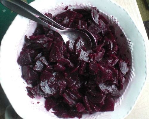 German Beet Salad with Caraway Seeds